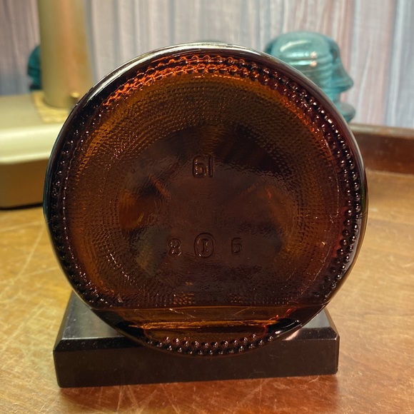 1961 Mrs. Butterworth, Pancake Syrup amber glass Vintage - Picture 9 of 10